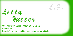 lilla hutter business card